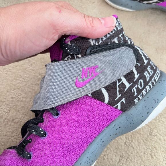 Nike Kyrie 2 NikeID Black/Gray Purple Basketball‎ J.B.Y Sneakers - Picture 11 of 15